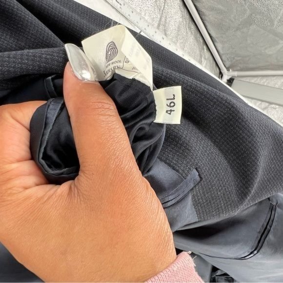 Hart Schaffner & Marx Navy Wool 2 Button Blazer - Picture 12 of 13